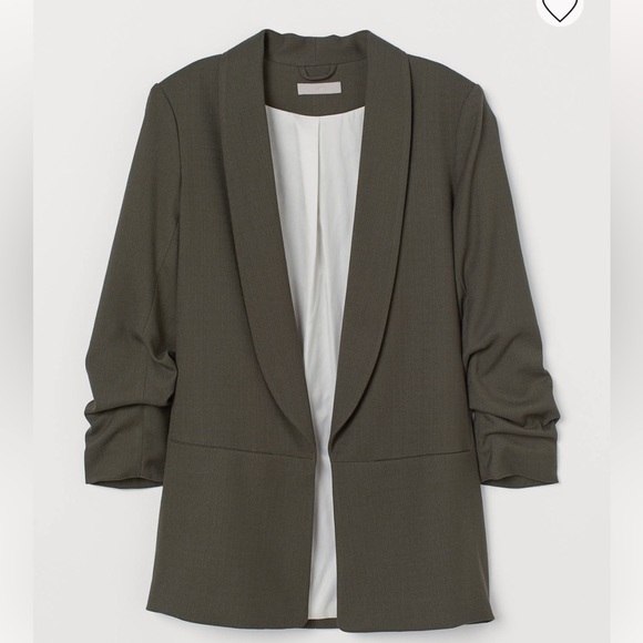 H&M Jackets & Coats Hm Jacket With Gathered Sleeves Poshmark